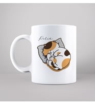 Kedi Tasarımlı Kupa Kişiye Özel