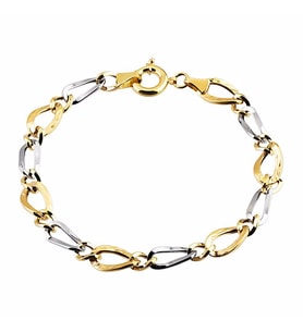 Altın Bileklik Hallow 14K Sarı Beyaz Gold