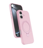 Apple İphone 17 Regal Magsafe Standlı Kapak - Açık Pembe