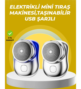 Taşınabilir, Cep Boyunda, Şarjlı Elektrikli Tıraş Makinesi