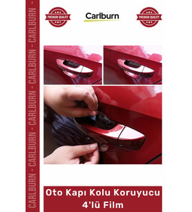 #Film Şeffaf Çizilmez Aşınma Koruma Araba Kapı Kolu Yuva Montaj Oto Kapı Kolu Koruyucu 4'lü Film