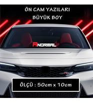 türkçe ön arka cam uyumlu sticker yazı - Büyük boy spor tuning modifiye etiket