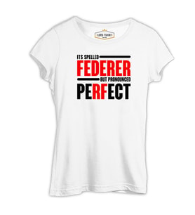 Tenis - Pronounced Perfect Beyaz Kadın Tshirt