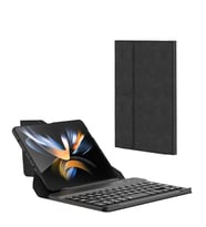 Samsung Galaxy Z Fold 2 Uyumlu Kılıf Standlı Klavyeli Kalem Bölmeli Zore Kıpta Klavyeli Kılıf