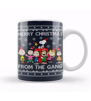 Merry Christmas From The Peanuts Gang Kupa Bardak Porselen