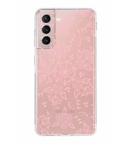 Samsung Galaxy S21  Kamera Korumalı Kapak Nostalji Desen Tasarımlı  Şeffaf  Kılıf