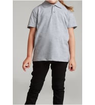 Kız Çocuk Polo Yaka Kısa Kol Okul T-shirt