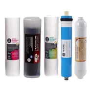 Su Arıtma Cihazı Filtresi 5'li Filtre Seti 1 Mikron Sediment Filtreli (Beyaz)
