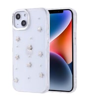 Coverzone Apple iPhone 13 ile uyumlu K?l?f Airbag K�?eli 2mm Kamera �?k?nt? Korumal? Simli ?effaf Bask?l? Z-Kutup Kapak Y?ld?z