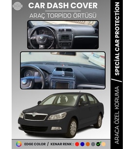 SKODA OCTAVİA (2006-2013) Torpido Örtüsü Ön Göğüs Halı Torpido Koruma Birebir Uyum Kaymaz UV Koruma