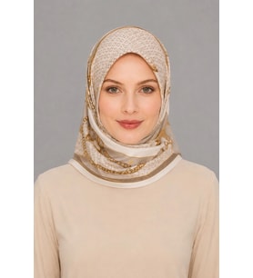 Lesscarves Twill Desenli Eşarp LS2201