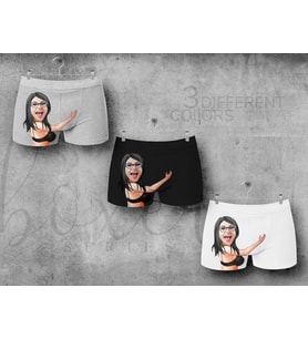 BK Gift Kişiye Özel 3 Adet Karikatürlü Eğlenceli Erkek Boxer Seti, Yıl Dönümü/ Doğum Günü / Sevgililer Günü Hediyeleri, Ona Özel Hediye, Esprili Hediye-2