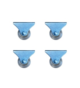 Furç Sabit Teker - 38MM - Şeffaf HKS237 - 4 Adet