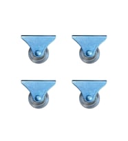 Furç Sabit Teker - 38MM - Şeffaf HKS237 - 4 Adet