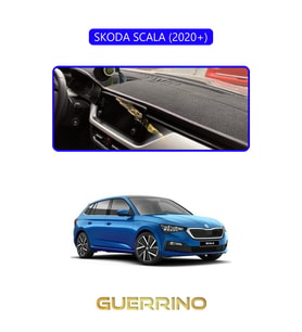 SKODA SCALA - KAMIQ 2020+TORPİDO KORUMA HALISI MAVİ KENAR