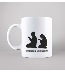 Namaz Kılan Eşler ( Dualarda Buluşalım ) Tasarımlı Kupa
