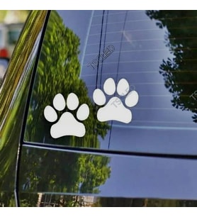 4 Adet Köpek Patisi Araba Arka Cam Sticker