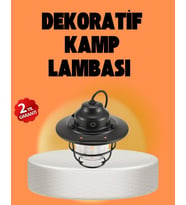 Çam Kozalağı Şekilli Retro Kamp Gece Lambası