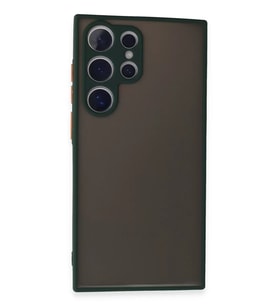 Newface Samsung Galaxy S24 Ultra Kılıf Montreal Silikon Kapak - Yeşil