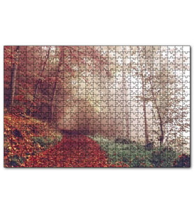 Cakapuzzle Sonbaharda Orman Patikası  Puzzle Yapboz MDF (Ahşap) (120 Parça)