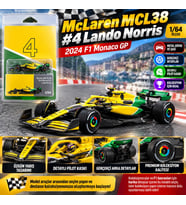 1/64 McLaren MCL38 #4 Lando Norris 2024 F1 Monaco GP