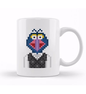 Gonzo The Muppets Pixel Character Kupa Bardak Porselen