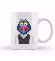 Gonzo The Muppets Pixel Character Kupa Bardak Porselen