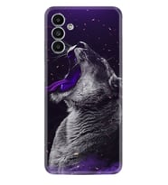 Samsung A23 A31 A32 A50 A51 A52 A53 A70 Kılıf Desenli Silikon Purple Leopar 1750
