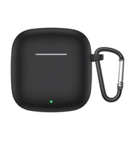 Microsonic Xiaomi Redmi Buds 3 Kılıf Askılı Mat Silikon Siyah (Siyah)