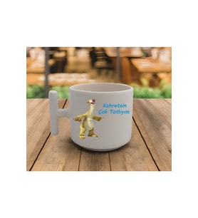 Latte & Espresso El Yapımı Obur Pandam T Kulp Kupa 200 Ml