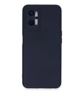 Newface Realme 9i 4G Kılıf Nano içi Kadife Silikon - Lacivert