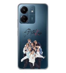 Xiaomi Redmi 13C Uyumlu Stray Kids Tasarımlı Şeffaf Telefon Kılıfı