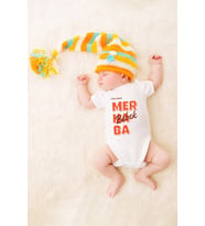 Unisex Bebek Artık 3 Kişiyiz Merhaba Bebek Baskılı Body Zıbın