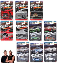 10 Araç Hot Wheels Dominic Toretto & Brian O'Conner Set (1/64) Supra Skyline Lykan Eclipse