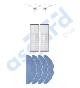 ROBOROCK S8 , S8+ ,S8 PRO-PRO ULTRA UYUMLU 2 Yan Fırça 2 Filtre 4 Mop PKT-iasgf0000770