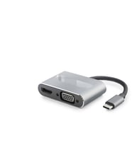 Type-C Combo Hub Hdmi 4K Vga Usb 3.0 Pd 4 Port Gri HDX7839
