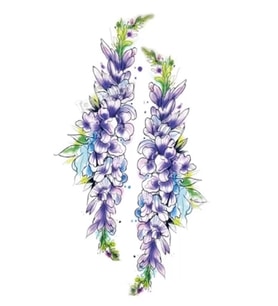 Caş Dekorasyon Çiçek Figürlü Geçici Mini Dövme Tattoo