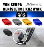 Nmax Xmax 2018-2024 Yan Sehpa Açma, Ayak Genişletme Cnc Kaz Ayak Sarı