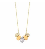 Altın Damla Kolye 14K Gold Tria (Çok Renkli)