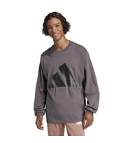 Adidas JE8928 M Bl Sj Ls T Erkek Spor Tişört (Gri)