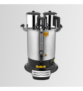 PT14 Remta Elektrikli Platin Model Çift Demlikli Çay Makinesi 17 lt (Demlik Dahil)