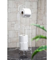 Ferforje Wc Tuvalet Kağıtlık Beyaz