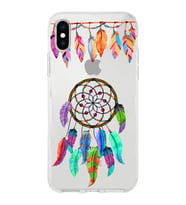 PrintiFy Apple  iPhone X ile Uyumlu 1mm Slim Fit Nazar Boncuğu 6 Baskılı Şeffaf  Kılıf