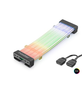 24 Pin Argb Anakart Güç Uzatma Kablosu Bükülebilir 2 Mm 108 Led Siyah ND2812B