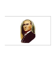 Masa Üstü Atatürk Bayrağı 15x23cm Masa Bayrağı
