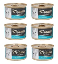 Miamor Pastete Ton Balıklı Kedi Konserve Mama 85 gr (6 Adet) (Krem)