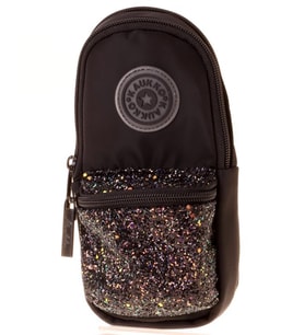 Kaukko Bright Junior Bag Kalem Çantası Taşlı Siyah K2718