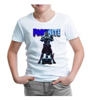 Fortnite - Ultima Knight Blue Beyaz Çocuk Tshirt