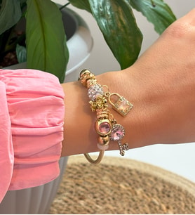 Pandora Kilit ve Anahtar Detaylı Çelik Bileklik