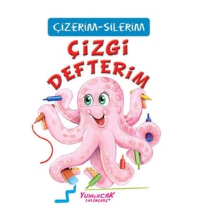 Çizgi Defterim (Çizerim-Silerim) - Kalem Hediyeli
